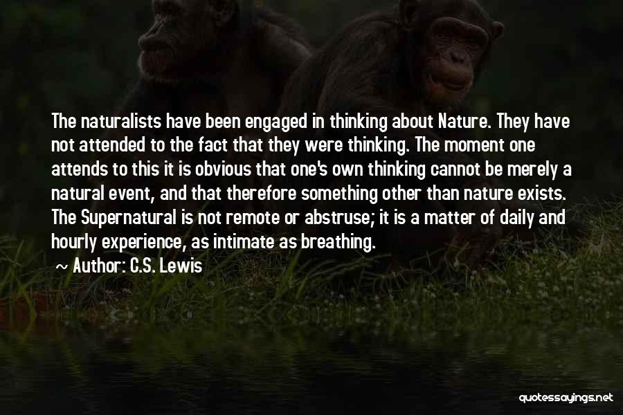 Breathing In Nature Quotes By C.S. Lewis