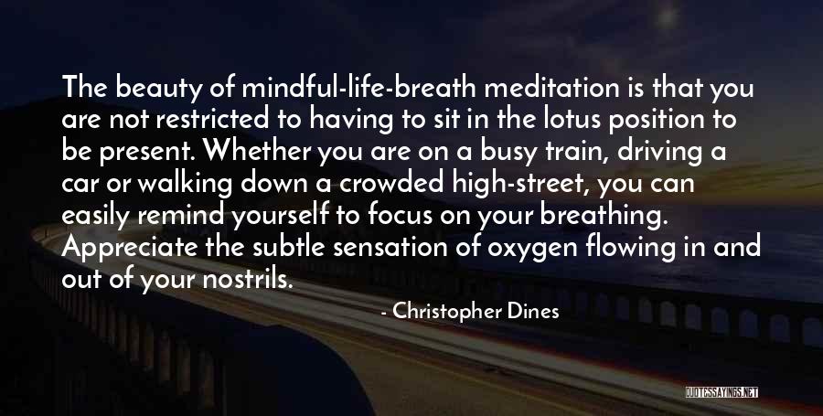 Breathing Mindful Quotes By Christopher Dines