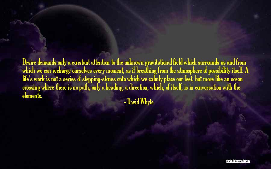 Breathing Series Quotes By David Whyte