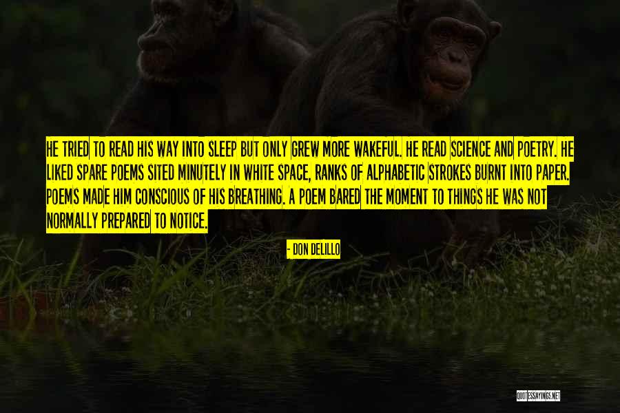 Breathing Space Quotes By Don DeLillo Breathing Space Quotes By Don DeLillo