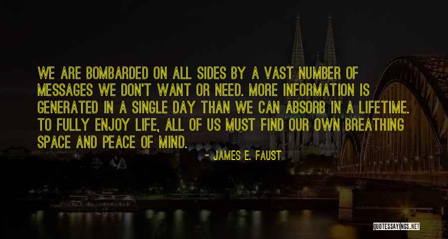 Breathing Space Quotes By James E. Faust Breathing Space Quotes By James E. Faust