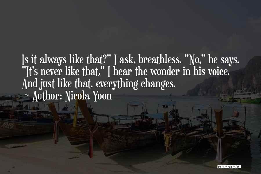 Breathless Kiss Quotes By Nicola Yoon