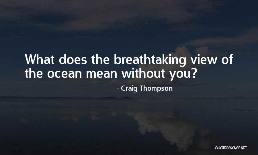 Breathtaking Quotes By Craig Thompson