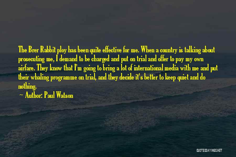 Brer Rabbit Quotes By Paul Watson