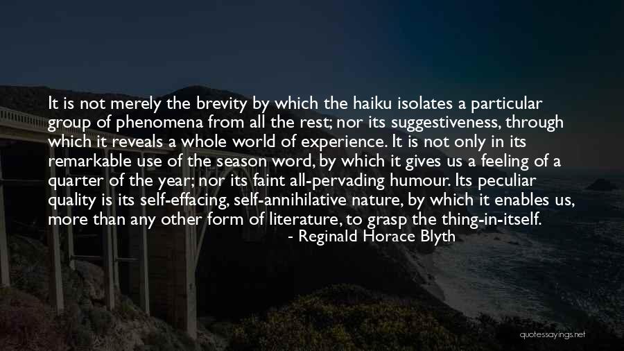 Brevity In Literature Quotes By Reginald Horace Blyth Brevity In Literature Quotes By Reginald Horace Blyth