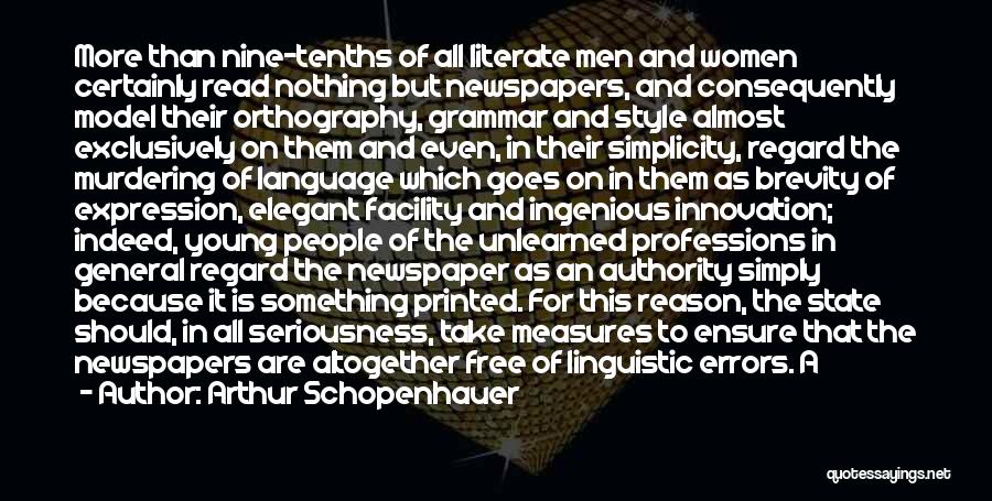 Brevity Quotes By Arthur Schopenhauer