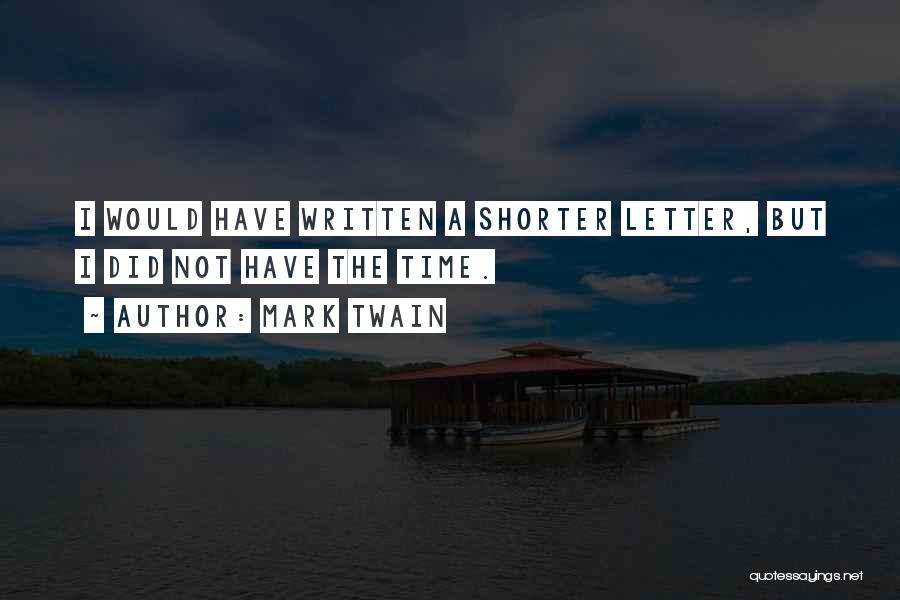 Brevity Quotes By Mark Twain