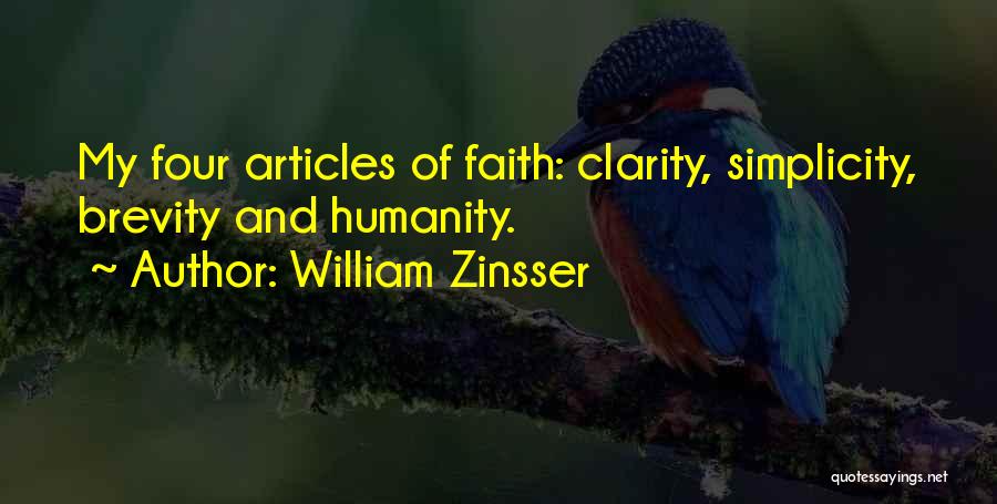 Brevity Quotes By William Zinsser