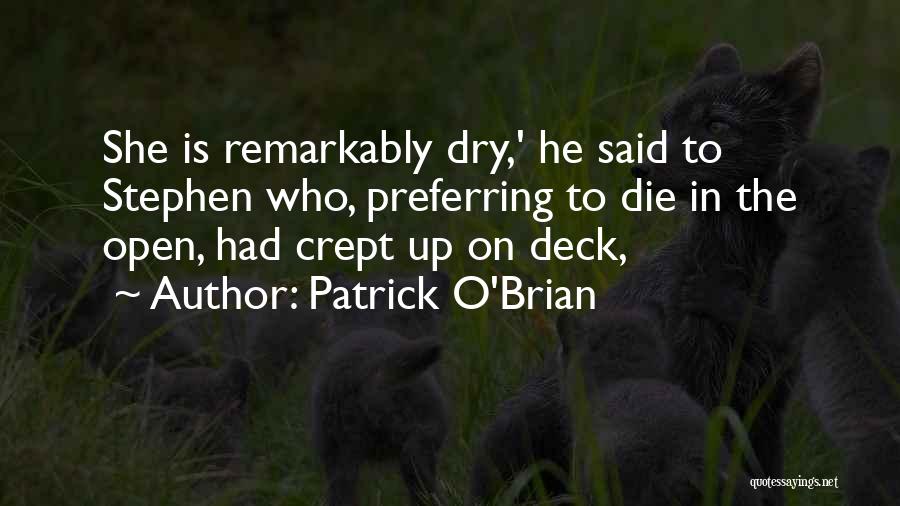 Brian O'nolan Quotes By Patrick O'Brian