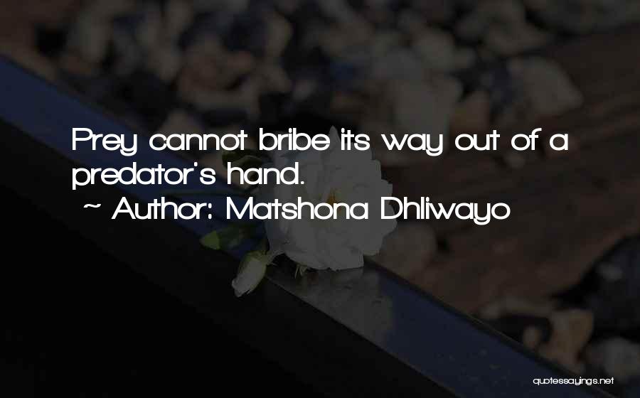 Bribe Quotes By Matshona Dhliwayo