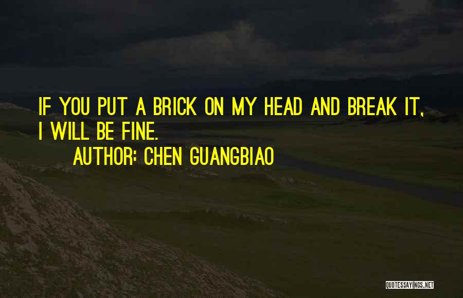 Brick Head Quotes By Chen Guangbiao