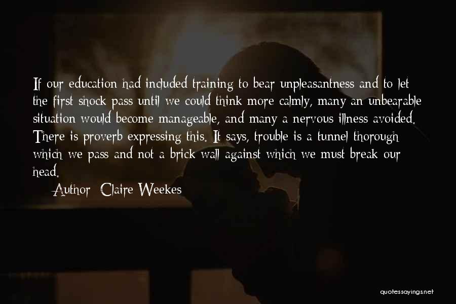 Brick Head Quotes By Claire Weekes