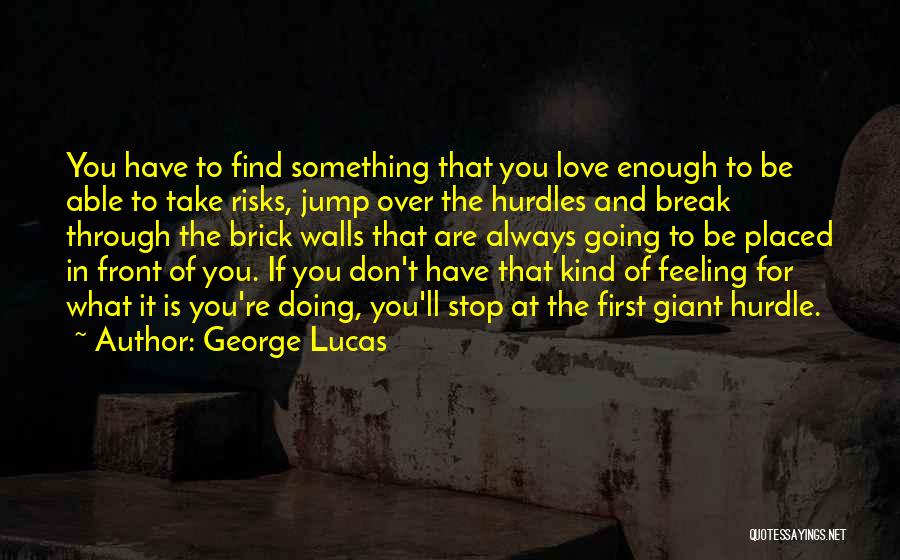 Brick Wall Love Quotes By George Lucas