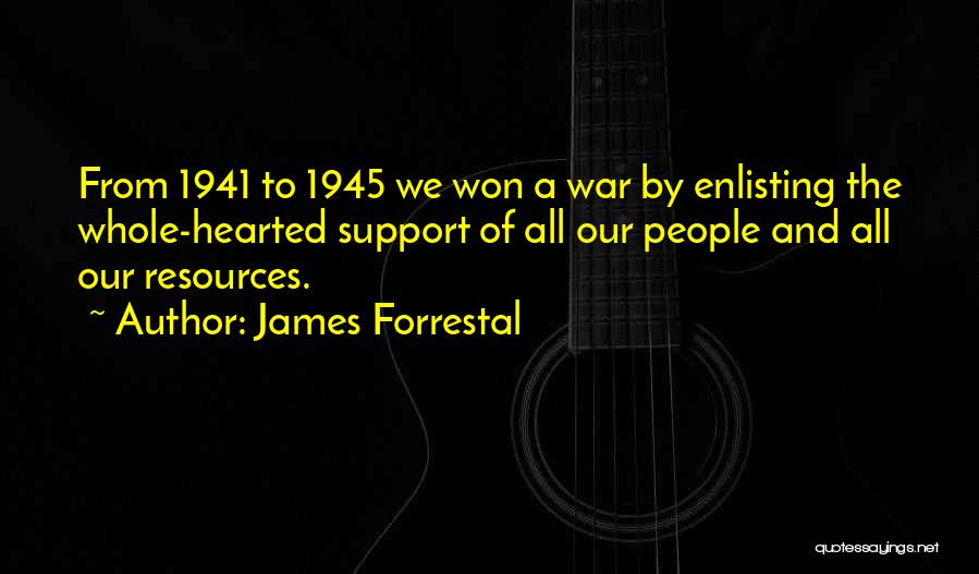 Bricklaying Quotes By James Forrestal