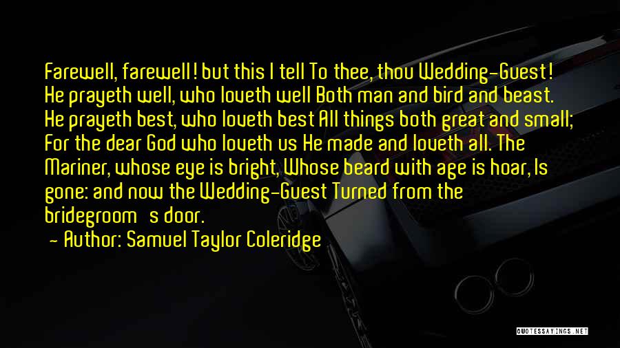 Bridegroom Quotes By Samuel Taylor Coleridge