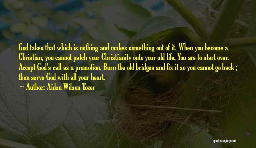 Bridges Burn Quotes By Aiden Wilson Tozer