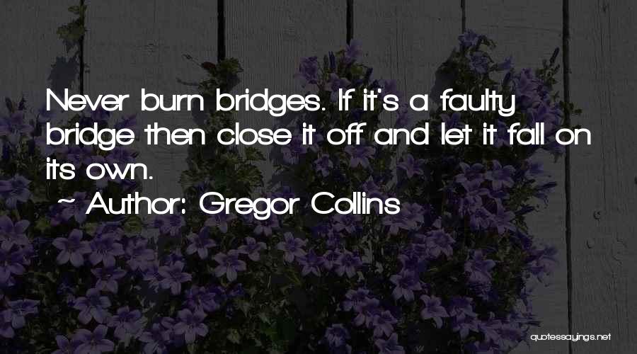 Bridges Burn Quotes By Gregor Collins