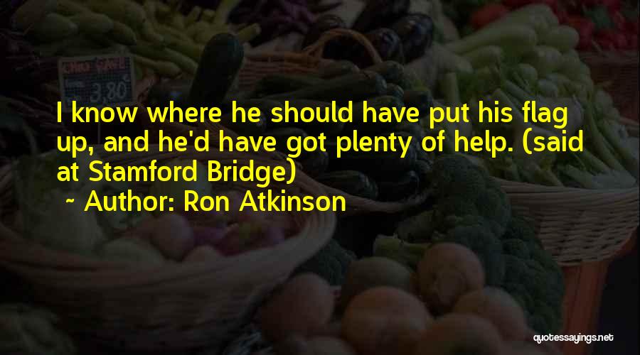 Bridges Quotes By Ron Atkinson