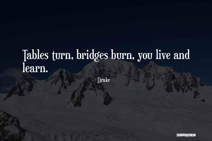 Bridges You Burn Quotes By Drake