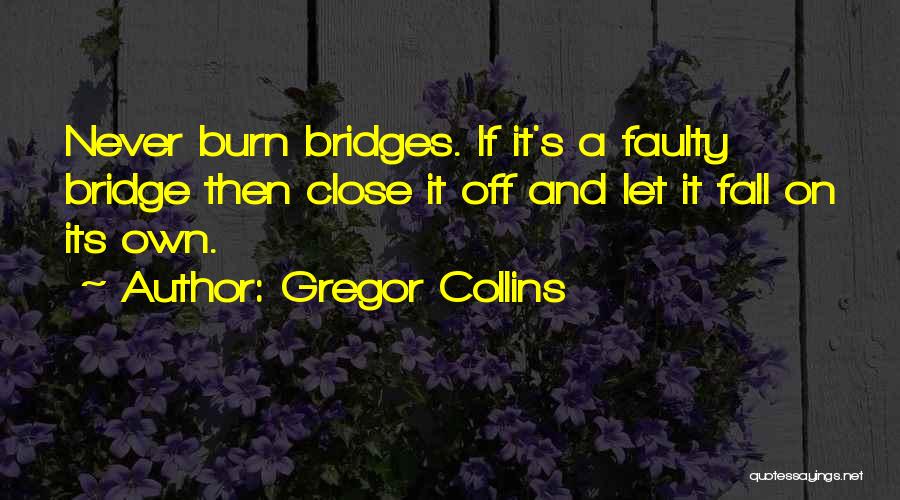 Bridges You Burn Quotes By Gregor Collins