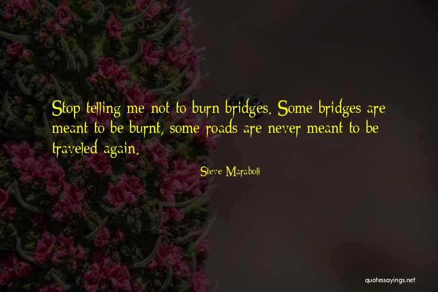 Bridges You Burn Quotes By Steve Maraboli