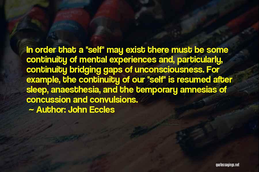 Bridging Gaps Quotes By John Eccles