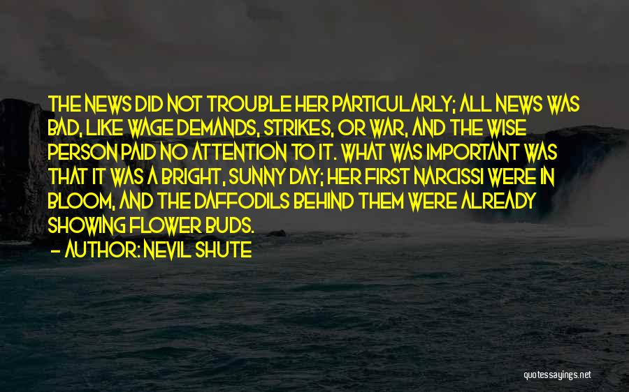 Bright And Sunny Day Quotes By Nevil Shute