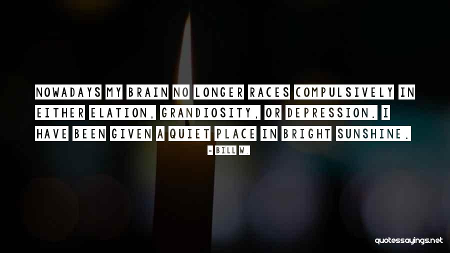 Bright Sunshine Quotes By Bill W. Bright Sunshine Quotes By Bill W.