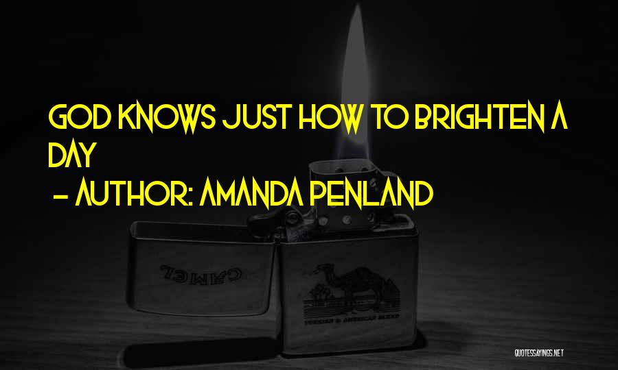 Brighten Someone's Day Quotes By Amanda Penland