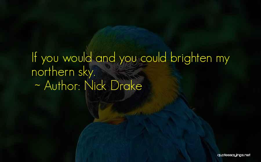 Brighten Someone's Day Quotes By Nick Drake