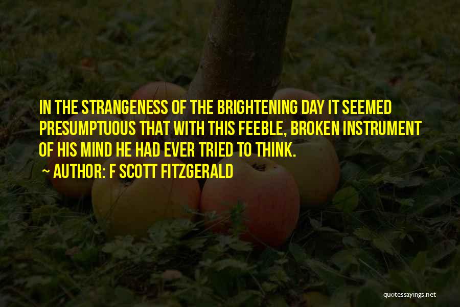 Brightening My Day Quotes By F Scott Fitzgerald