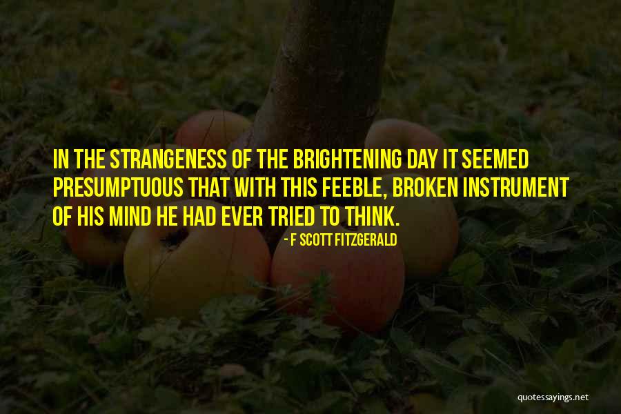 Brightening My Day Quotes By F Scott Fitzgerald