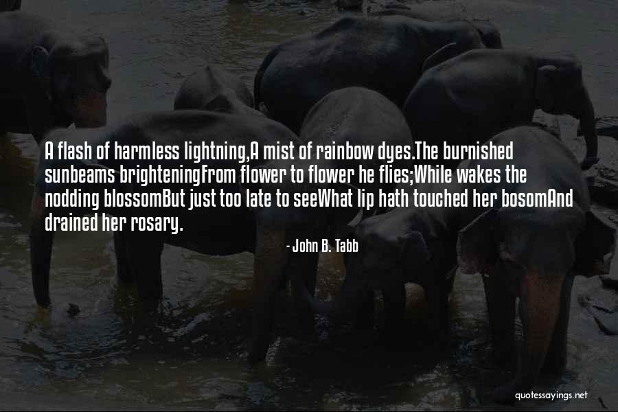 Brightening Quotes By John B. Tabb Brightening Quotes By John B. Tabb