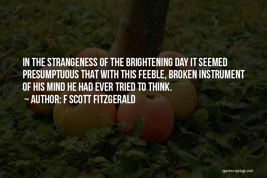 Brightening Up My Day Quotes By F Scott Fitzgerald