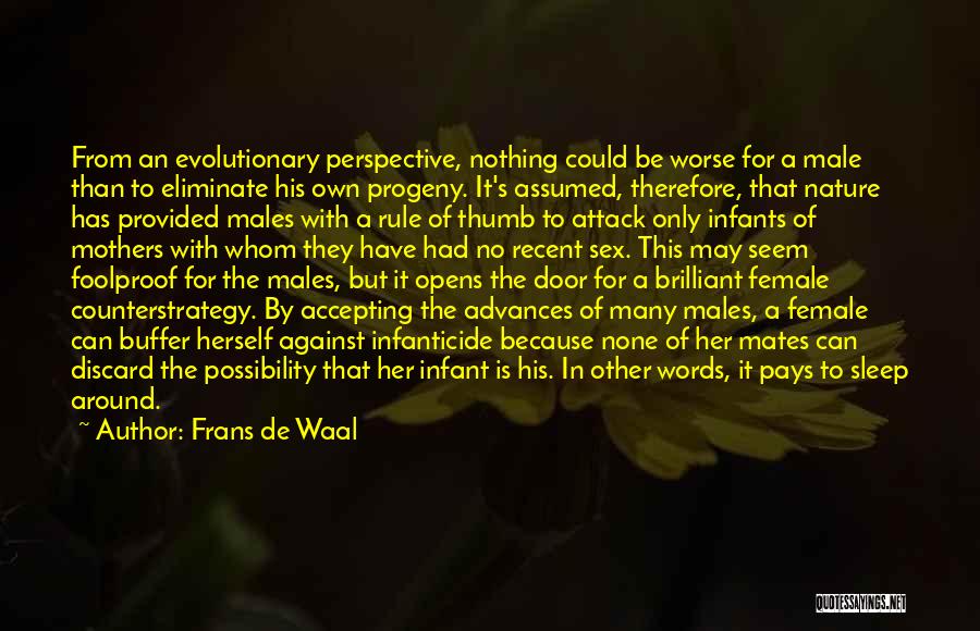Brilliant Mothers Quotes By Frans De Waal