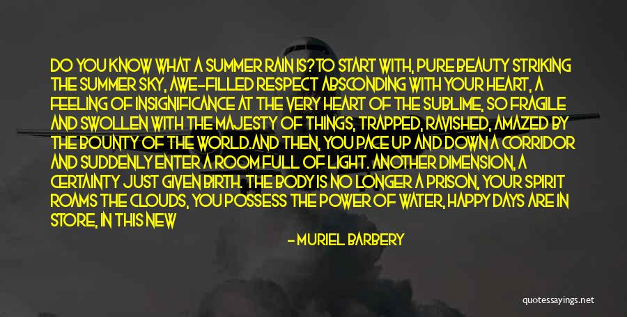 Bring On The Rain Quotes By Muriel Barbery