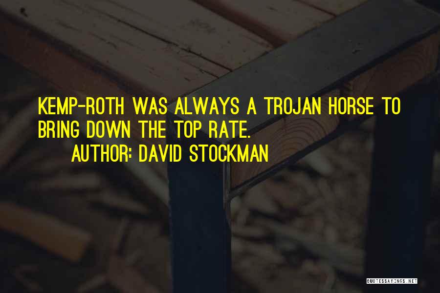 Bring Quotes By David Stockman