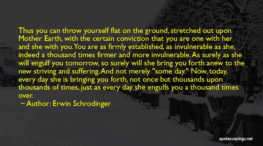 Bringing Forth Quotes By Erwin Schrodinger