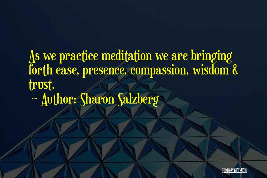 Bringing Forth Quotes By Sharon Salzberg
