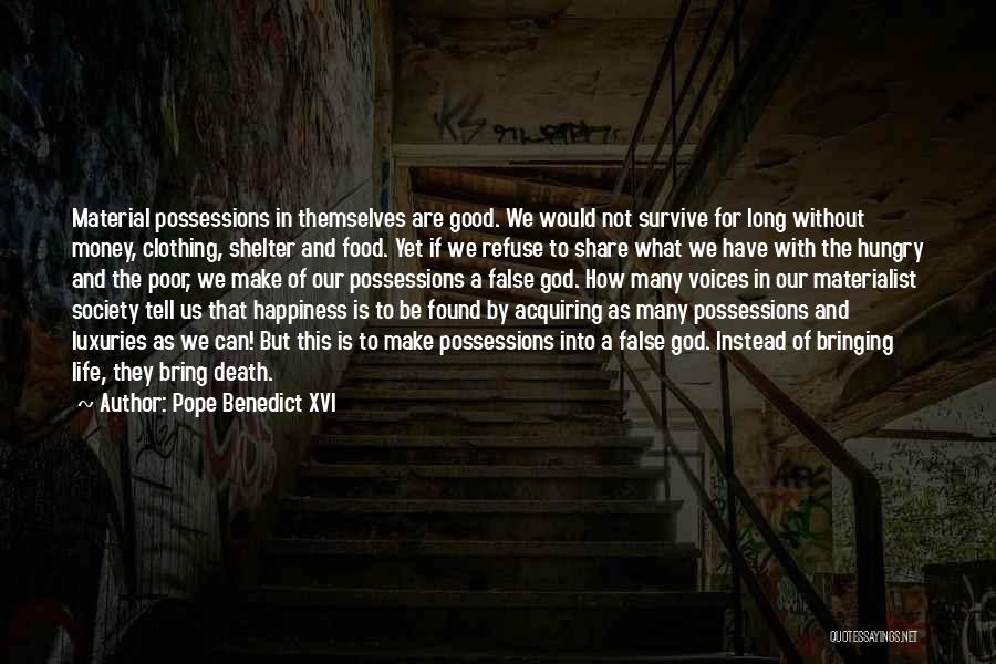 Bringing Happiness Quotes By Pope Benedict XVI