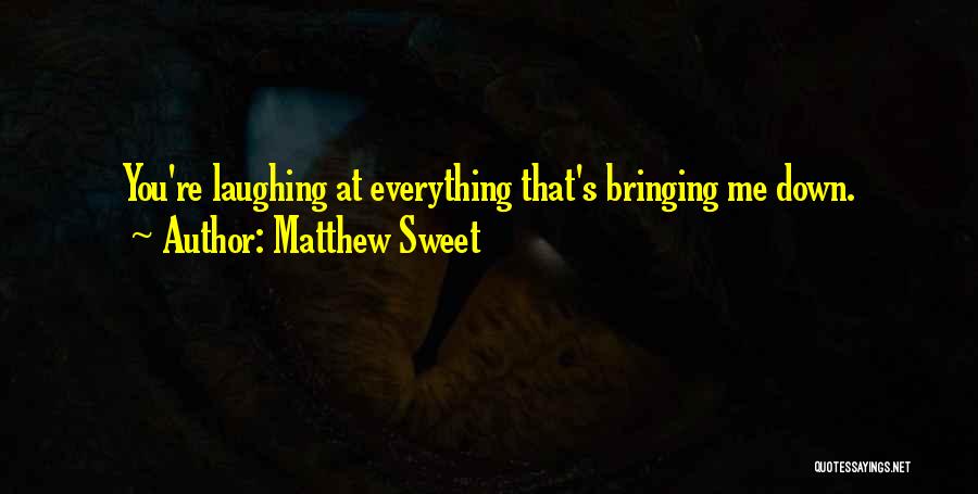 Bringing Others Down Quotes By Matthew Sweet