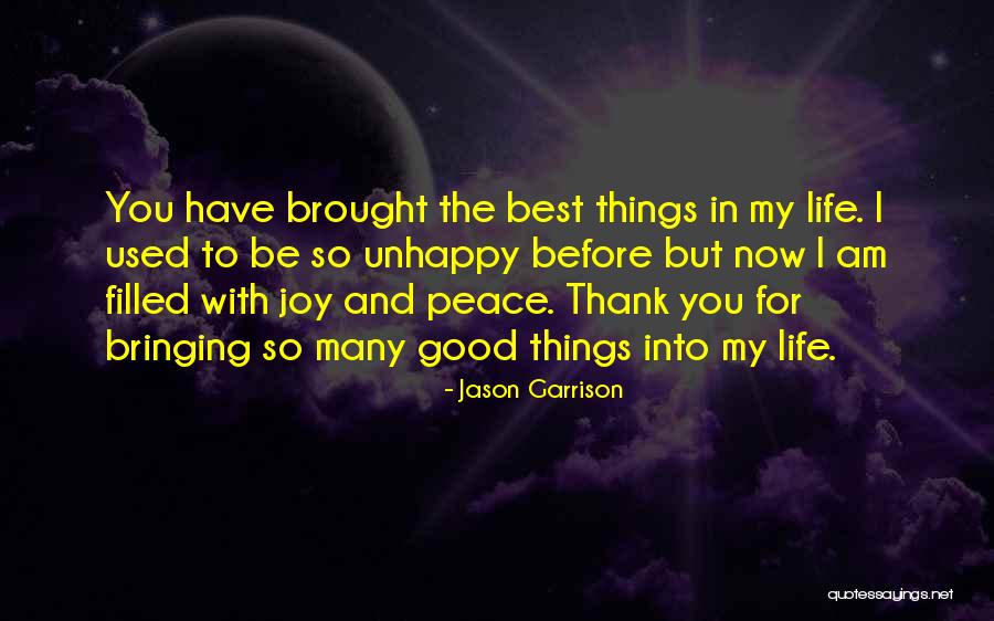 Bringing Peace Quotes By Jason Garrison