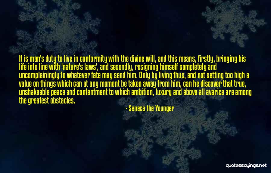 Bringing Peace Quotes By Seneca The Younger