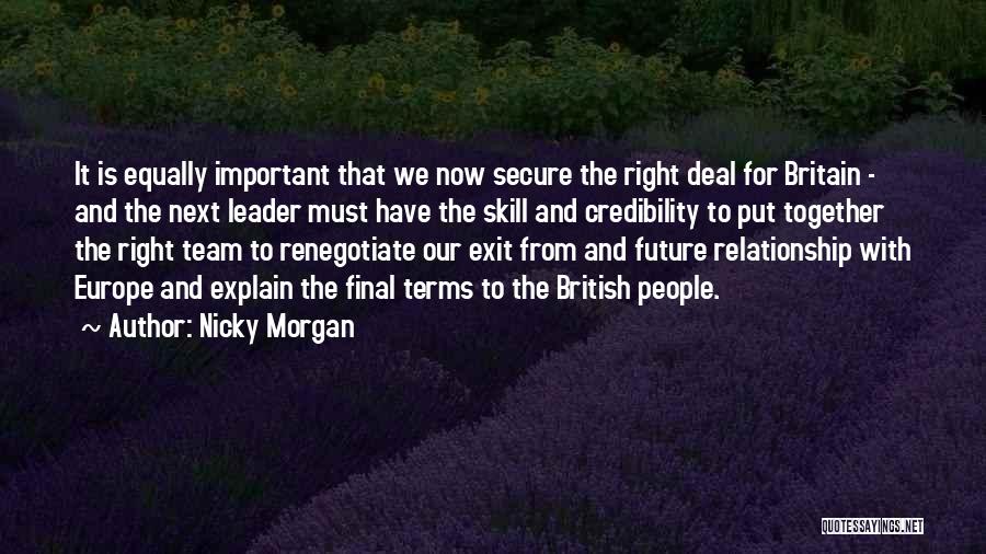 Britain And Europe Quotes By Nicky Morgan