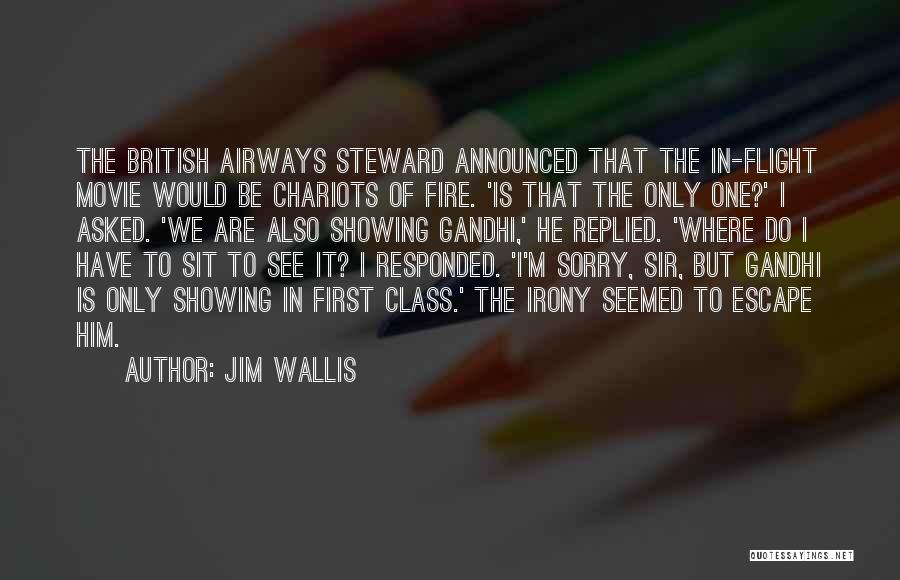 British Airways Flight Quotes By Jim Wallis