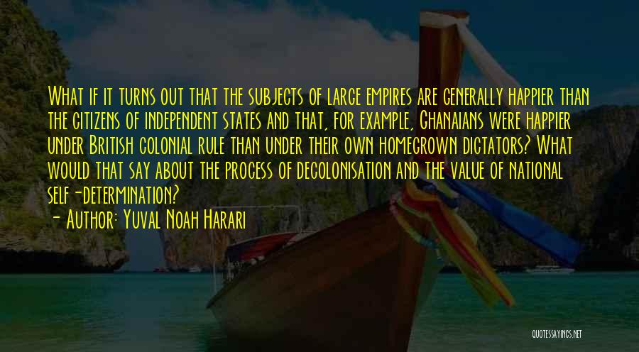 British Colonial Quotes By Yuval Noah Harari