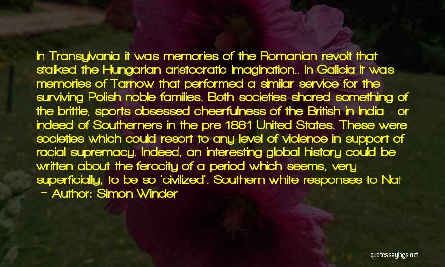 British History Quotes By Simon Winder