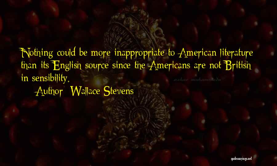 British Literature Quotes By Wallace Stevens