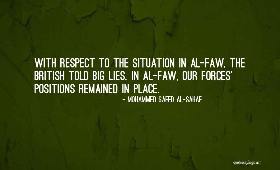 British Military Quotes By Mohammed Saeed Al-Sahaf