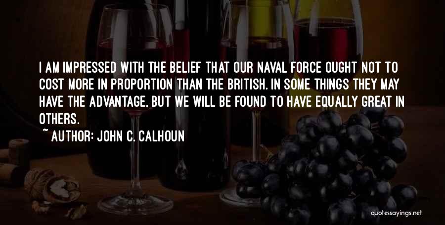 British Naval Quotes By John C. Calhoun